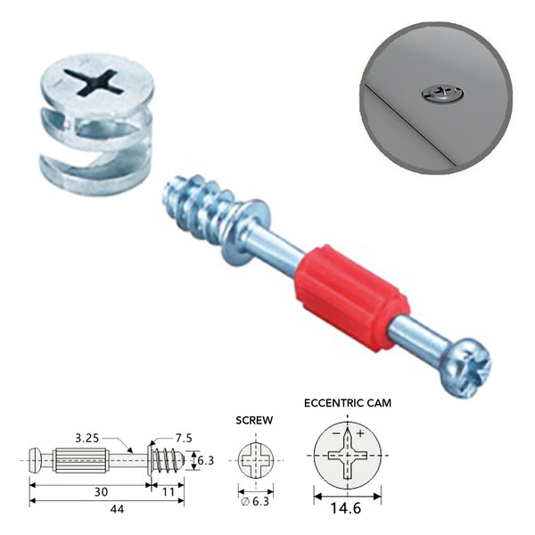 Minifix Connecting Bolt & Connector Set