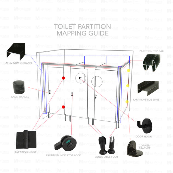 Nylon Partition Hinge