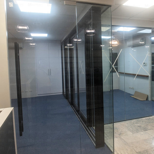 Black Square H-Handle 600mm