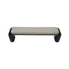 3056 Plastic White / Black Pull Handle
