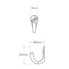 Single Coat Hook