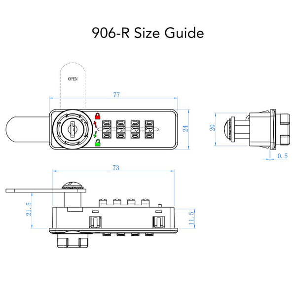 Evergood Digital Combination Password Cam Lock