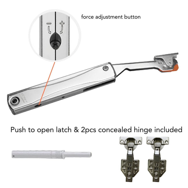 Push To Open Upward Lift Mechanism