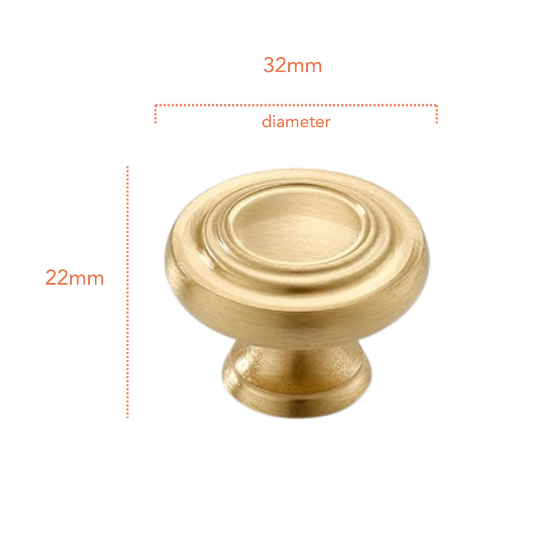 SG25 Modern Matte Gold Brass Pull Handle