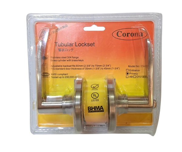 Corona Privacy Keyless Bathroom Lever Lock