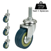 Screw Type Gray Rubber Caster 2inches and 3 inches