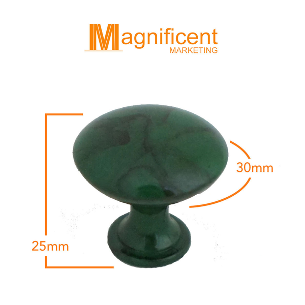 387 Emerald Green Marble Zinc Alloy Knob