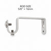 Single Brass Plated Curtain Bracket
