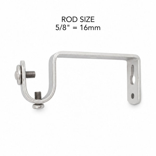 Single Brass Plated Curtain Bracket