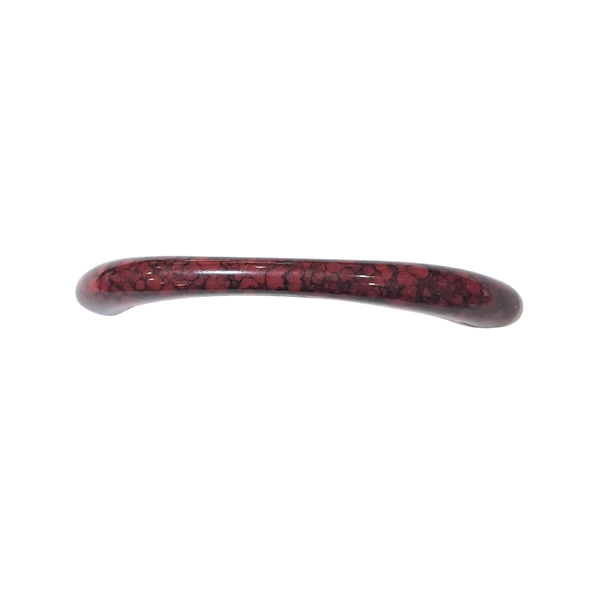3264 Dark Red Marble Plastic Pull Handle