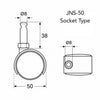 Socket Type Twin Caster