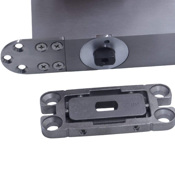 Pivot Hinge with Adjustable Closing Speed & Hold Open (200kg)