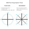 Pivot Hinge with Hold Open (300kg)