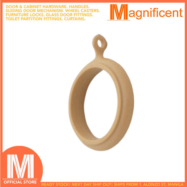 Curtain Ring for 35mm Rod Light Brown
