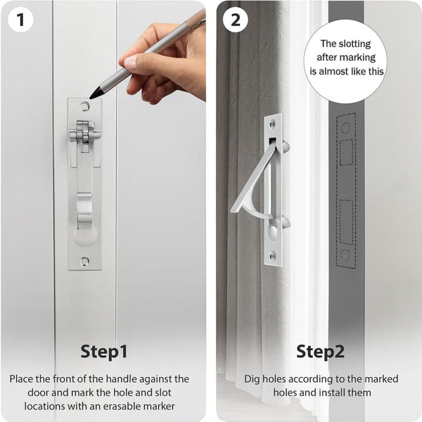 315 Stainless Hidden Sliding Door Handle