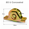 80S U-Groove Concealed Gate Roller