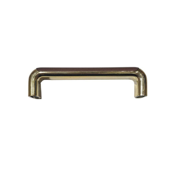 3056 Plastic Walnut / Brass Plated Pull Handle