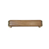 3056 Plastic White Oak / Brass Plated Pull Handle