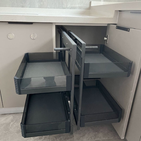 Magic Corner Basket for Kitchen Cabinet