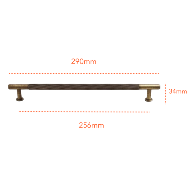 AB061 Antique Solid Brass Handle (PREORDER)