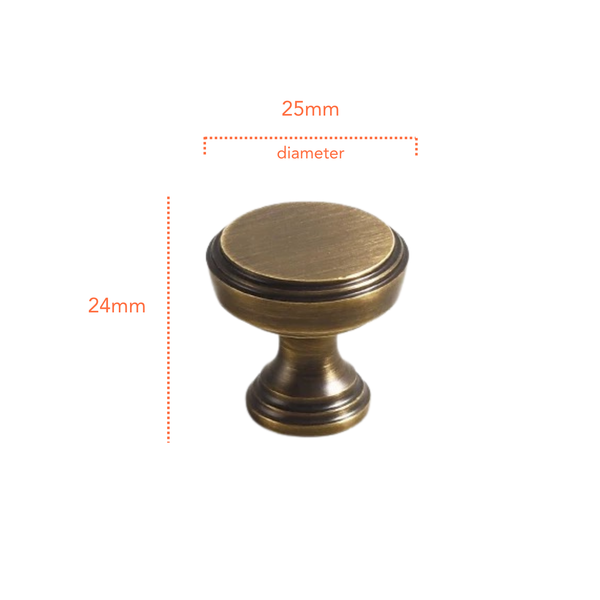 AB06 Antique Solid Brass Handle (PREORDER)