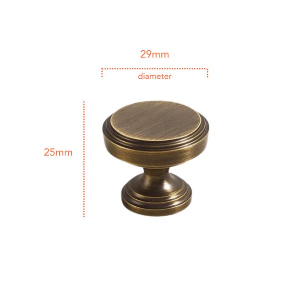 AB06 Antique Solid Brass Handle (PREORDER)