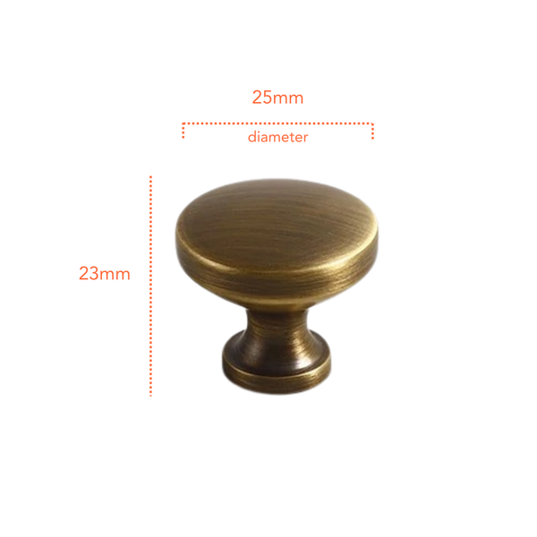 AB91 Antique Solid Brass Handle (PREORDER)