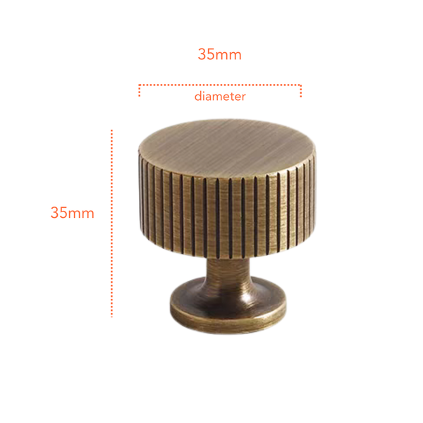 AB2004 Antique Solid Brass Handle (PREORDER)