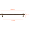 AB205 Antique Solid Brass Handle (PREORDER)