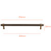 AB205 Antique Solid Brass Handle (PREORDER)