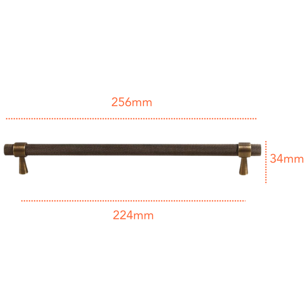 AB205 Antique Solid Brass Handle (PREORDER)