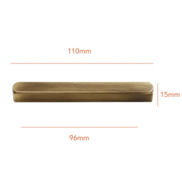 AB280 Solid Antique Brass Handle (PREORDER)