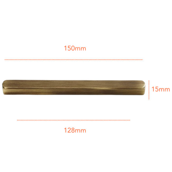 AB280 Solid Antique Brass Handle (PREORDER)