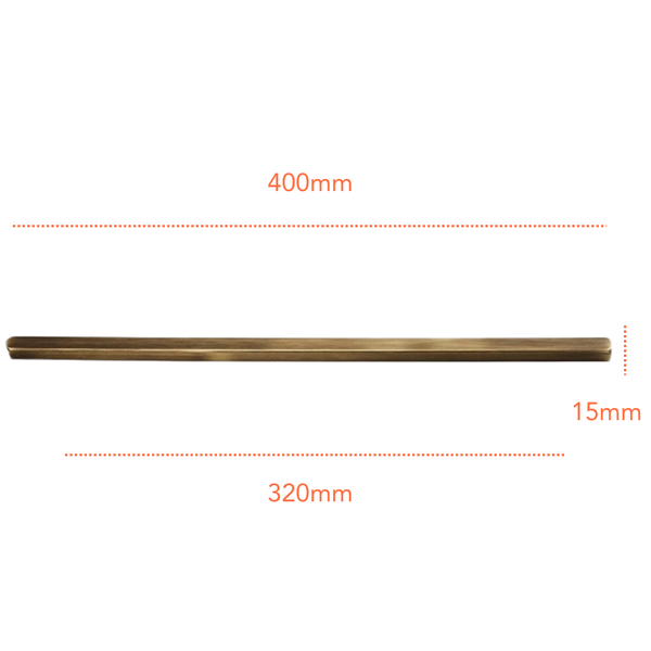 AB280 Solid Antique Brass Handle (PREORDER)
