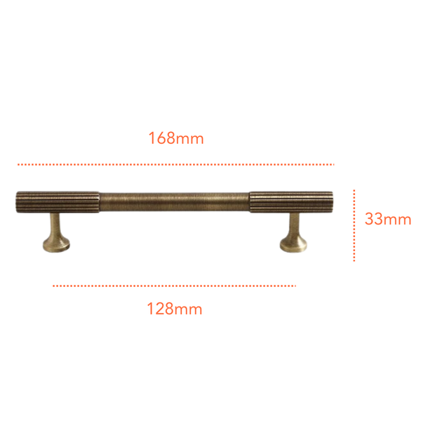 AB661 Antique Solid Brass Handle (PREORDER)