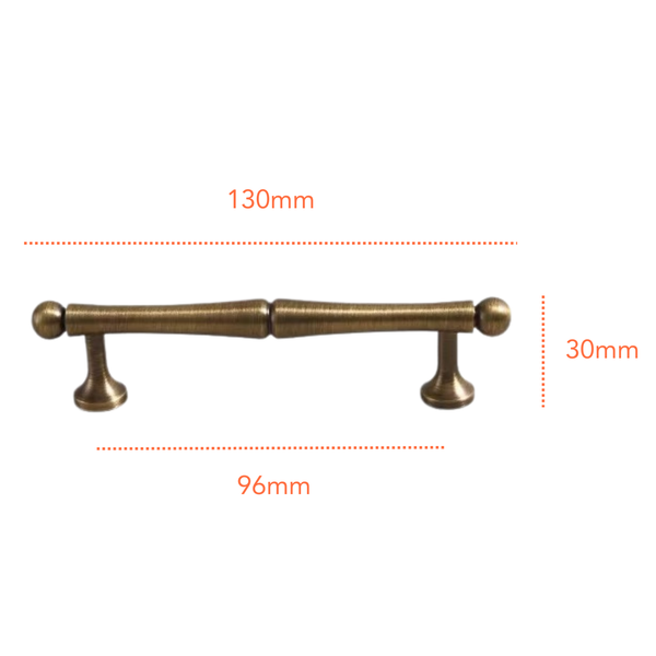 AB811 Antique Solid Brass Handle (PREORDER)