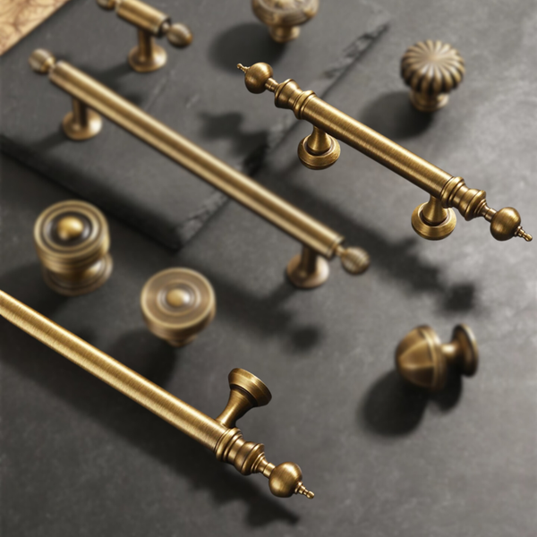 AB9100 Antique Solid Brass Handle (PREORDER)