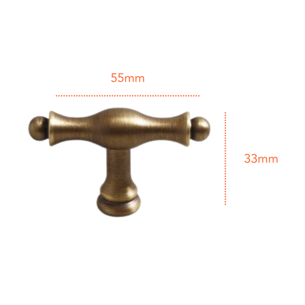 AB971 Antique Solid Brass Handle (PREORDER)