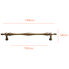 AB971 Antique Solid Brass Handle (PREORDER)