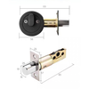 Antique Brass Single Deadbolt Lock