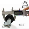 Plate Type Black Rubber Caster (4 pieces)