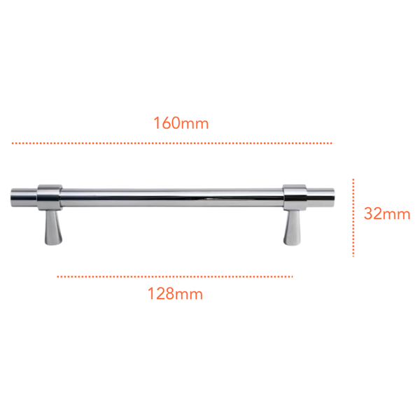 CP105 Solid Brass Handle (PREORDER)