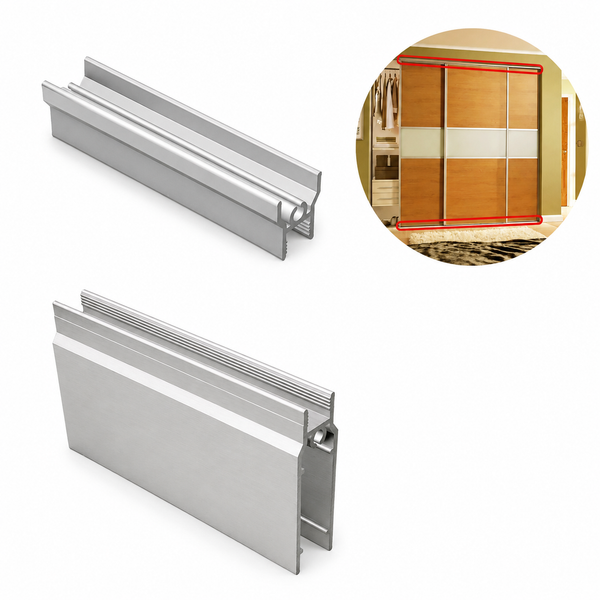 Aluminum Profile Sliding Wardrobe Mechanism Set