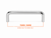 102 Plain Chrome Pull Handle