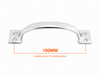 T595 Plain Chrome Pull Handle