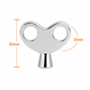 803 Plain Chrome Knob Handle