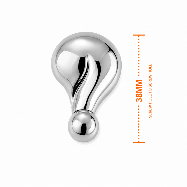 829 Question Mark Chrome Knob Handle