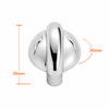 855 Plain Chrome Knob Handle
