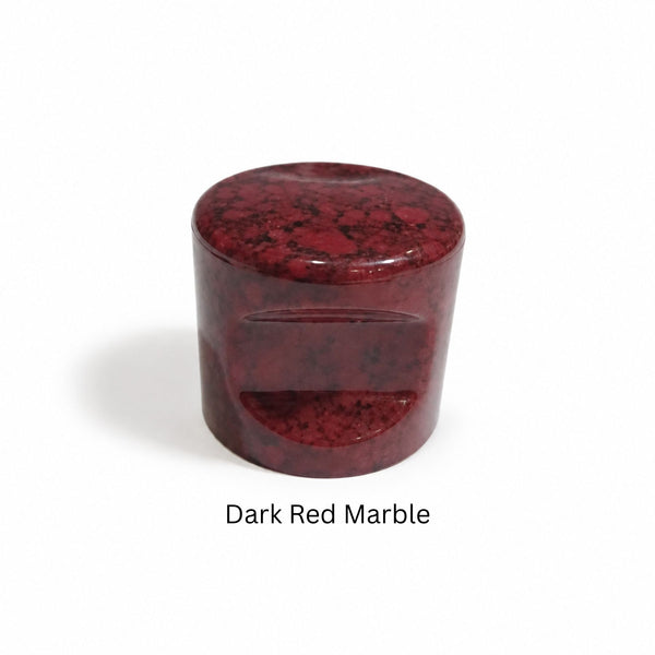 3055 Dark Red Marble Plastic Knob