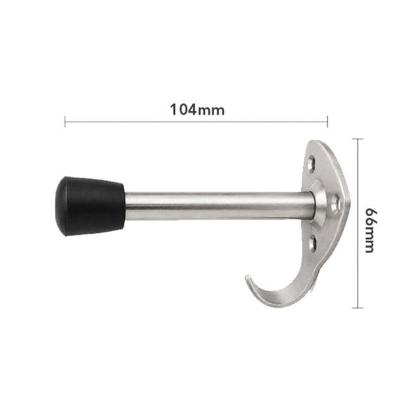 Stainless Steel Door Bumper with Hook